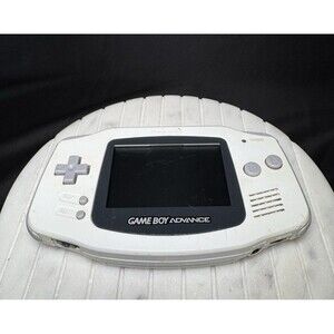 Nintendo Game Boy Advance GBA white Handheld Console (AGB-001) Tested